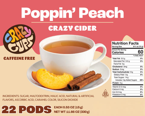 Poppin Peach Cider Pods