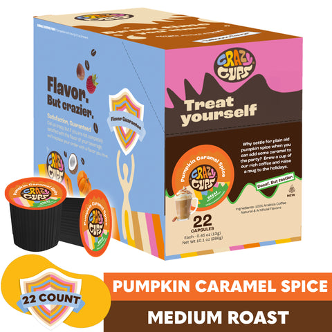 Decaf Pumpkin Caramel Spice Flavored Coffee Pods