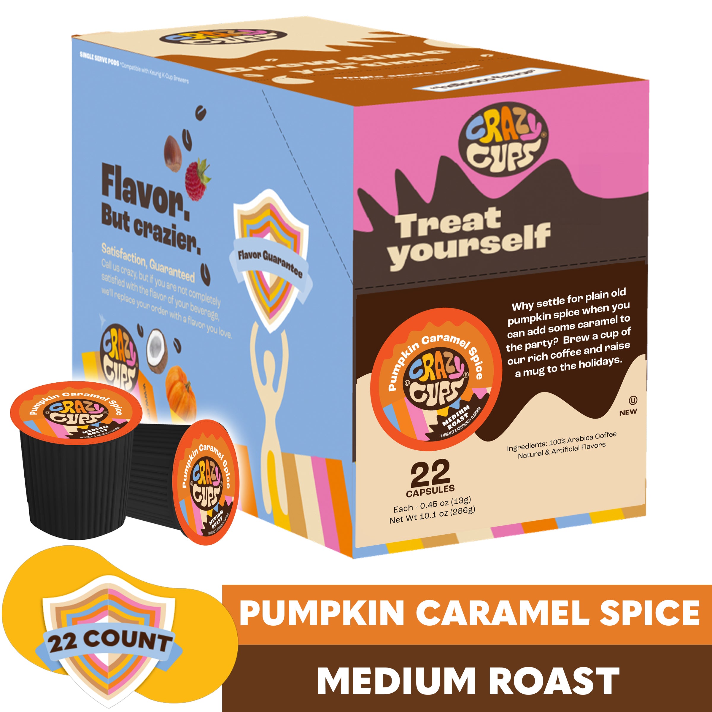 Pumpkin Caramel Spice Ground Coffee | Crazy Cups