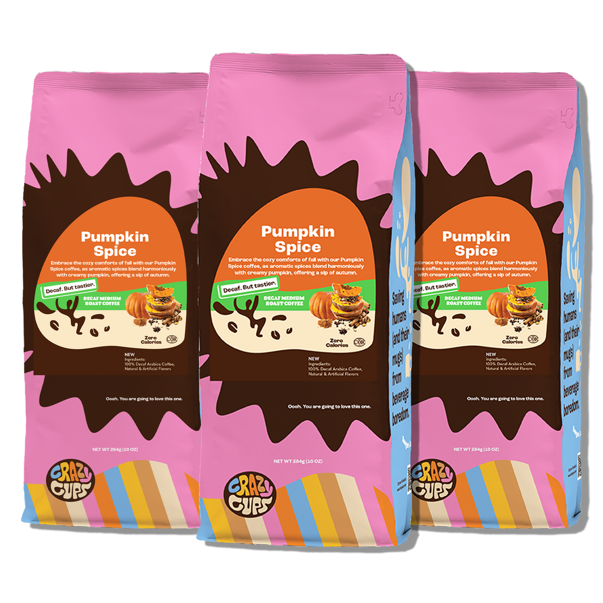 Decaf Pumpkin Spice Ground – Crazy Cups