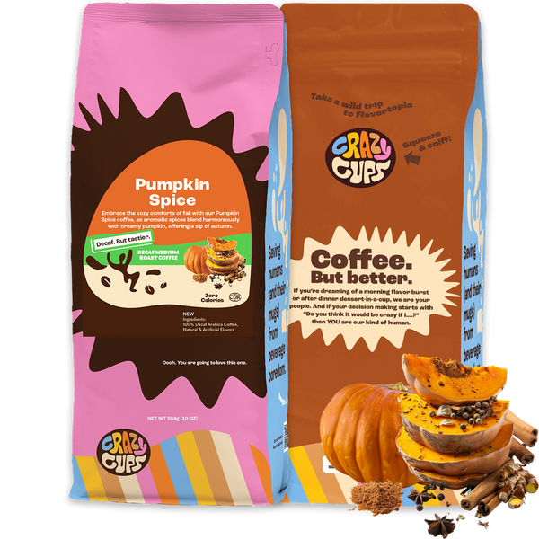 Decaf Pumpkin Spice Ground – Crazy Cups