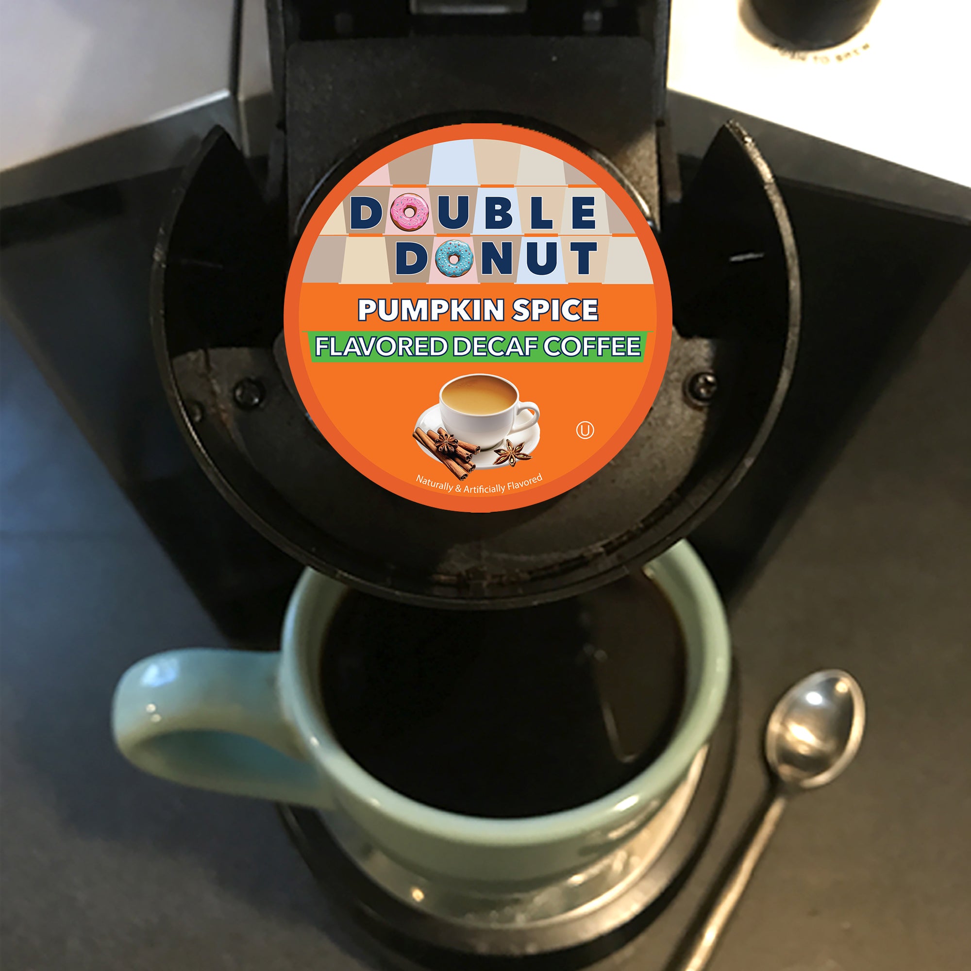 Double Donut Decaf Pumpkin Spice Keurig Compatible Capsules