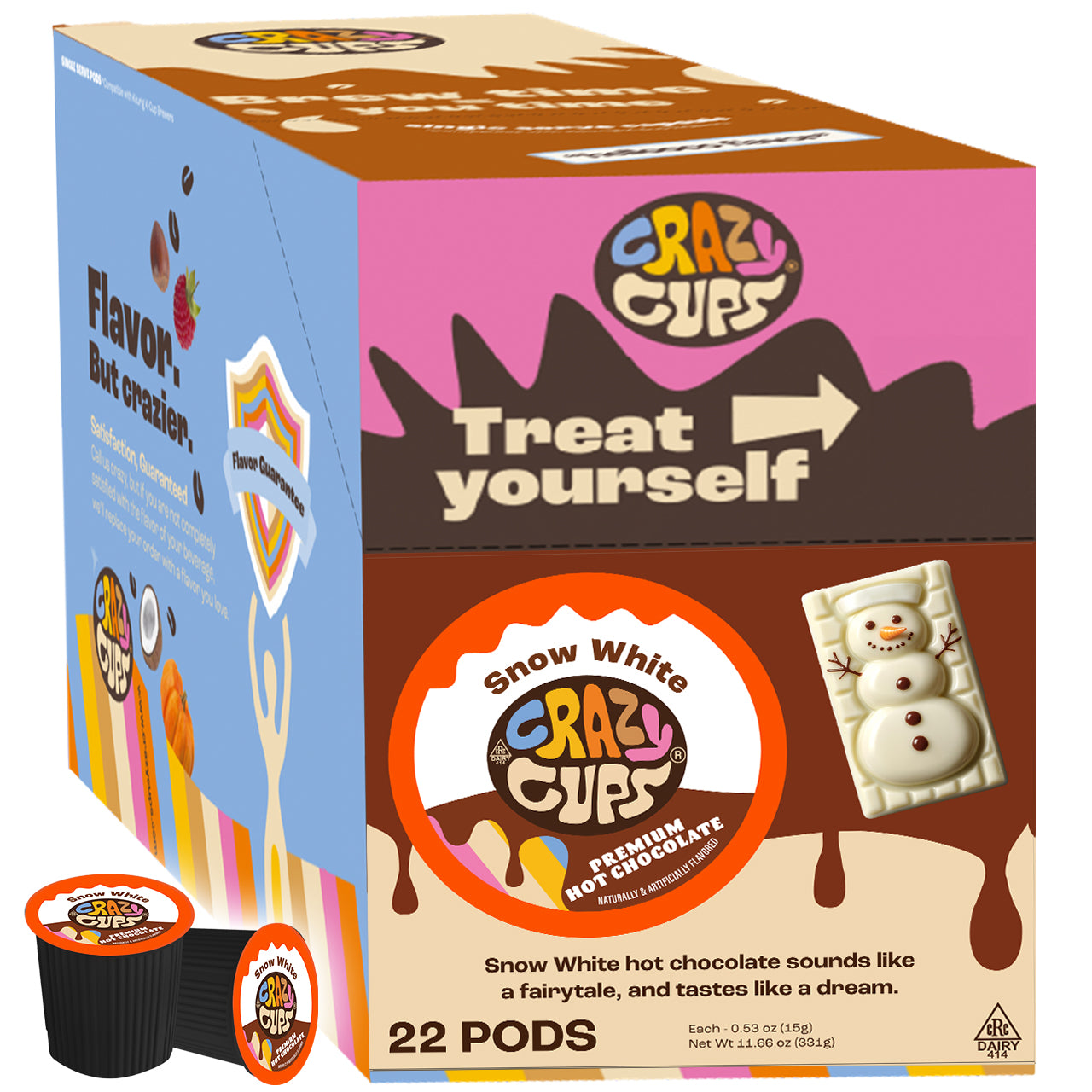 Snow White Hot Chocolate Pods – Crazy Cups