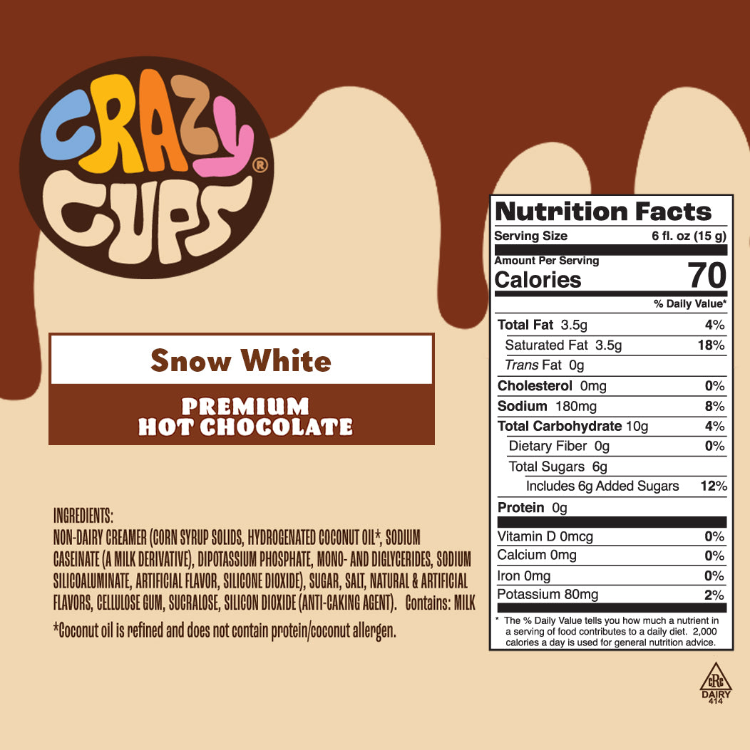 Snow White Hot Chocolate Pods – Crazy Cups
