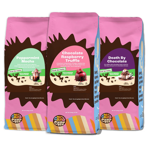 Decaf Chocolate Lovers Flavored Ground Coffee Variety Pack