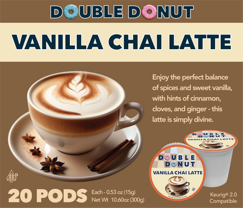 Double Donut Vanilla Chai Latte Pods