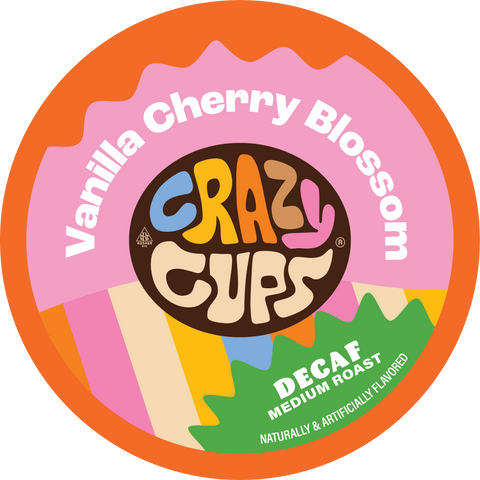 Decaf Vanilla Cherry Blossom Flavored Coffee Pods
