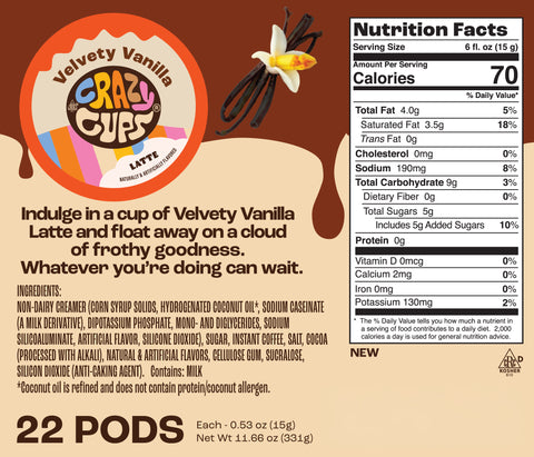Velvety Vanilla Latte Pods