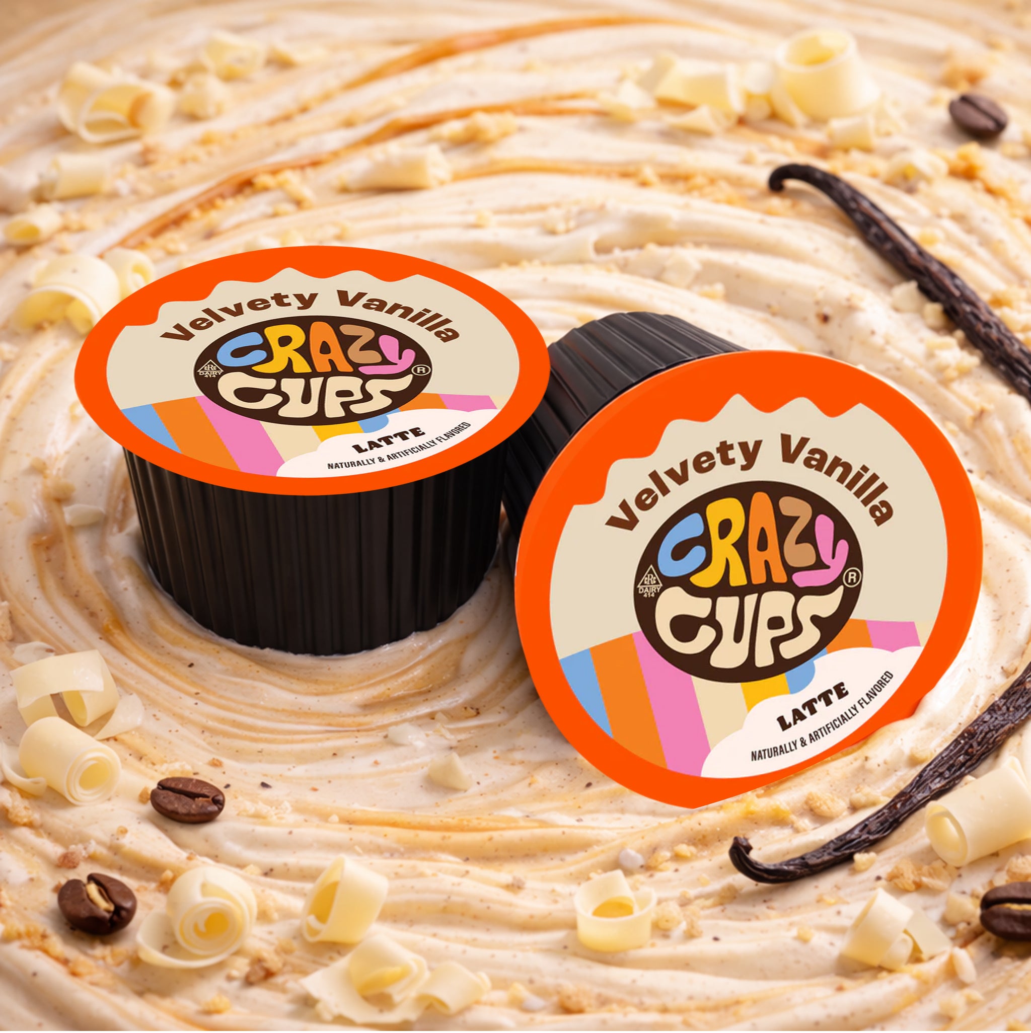 Velvety Vanilla Latte Pods – Crazy Cups