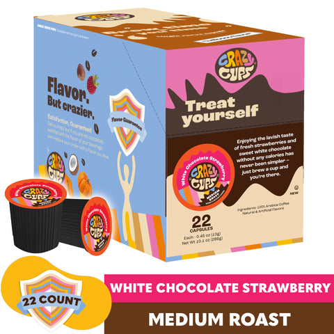 White Chocolate Strawberry Flavored Coffee Pods