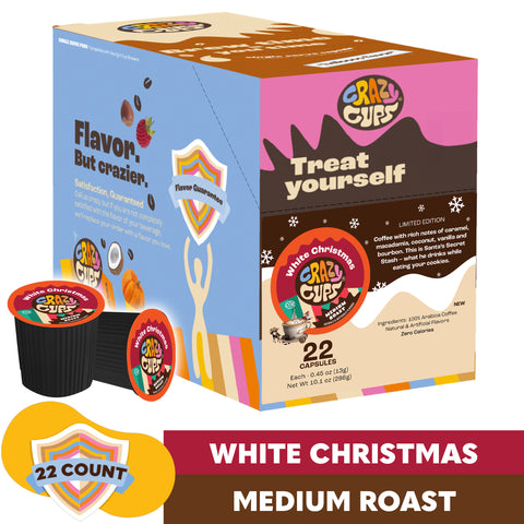 White Christmas Flavored Coffee Pods