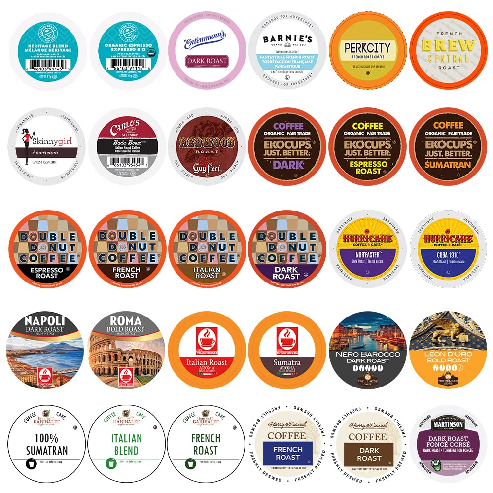 Bold Coffee K Cups Variety Pack Sampler Crazy Cups