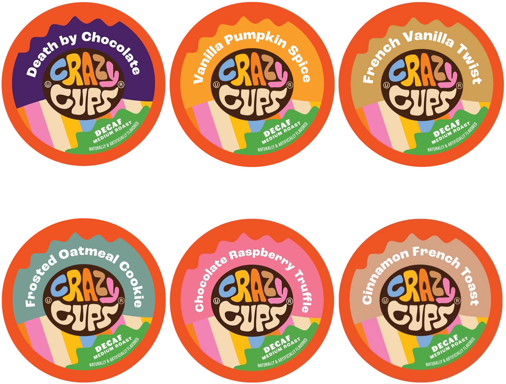 Decaf Flavor Lovers Variety Pack | Crazy Cups Decaf Flavor Lovers Variety Pack | Crazy Cups