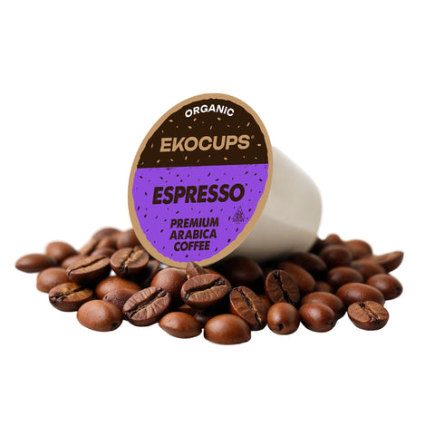 Espresso Roast Organic Fair Trade Coffee Pods