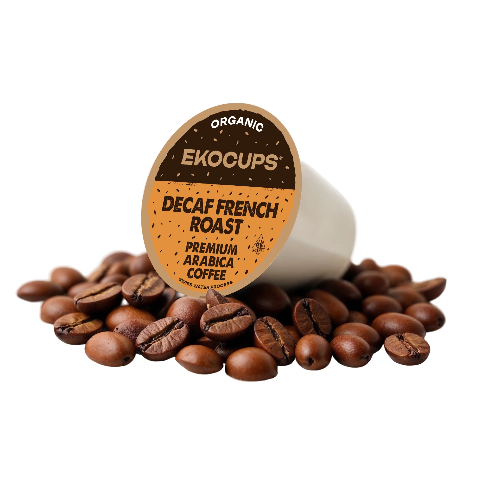 Decaf French Roast Organic Flavored Coffee - Crazy Cups