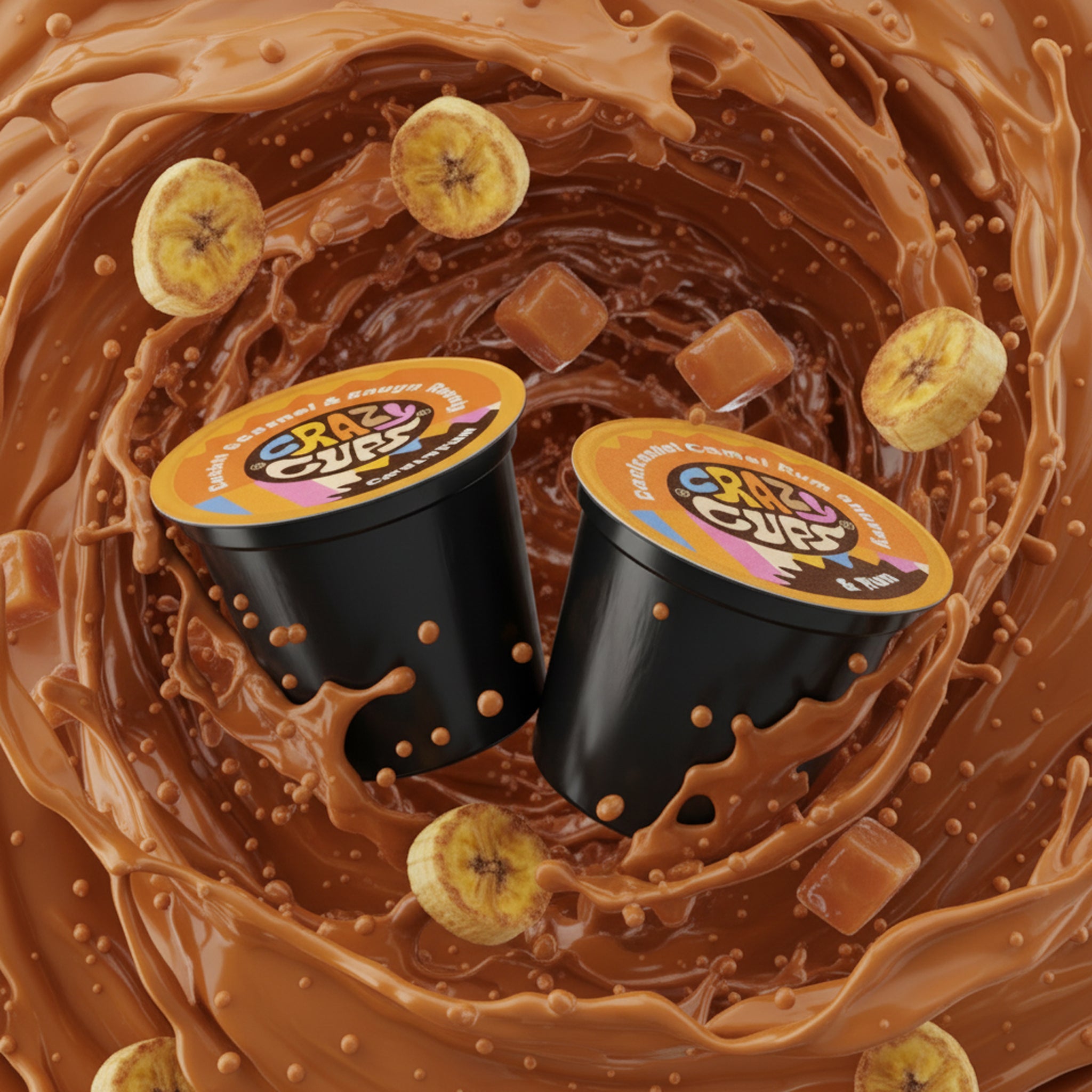 Banana Foster Flambe Flavored Coffee Pods | Crazy Cups