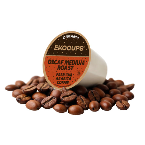 Decaf Medium Roast Organic Fair Trade Coffee Pods