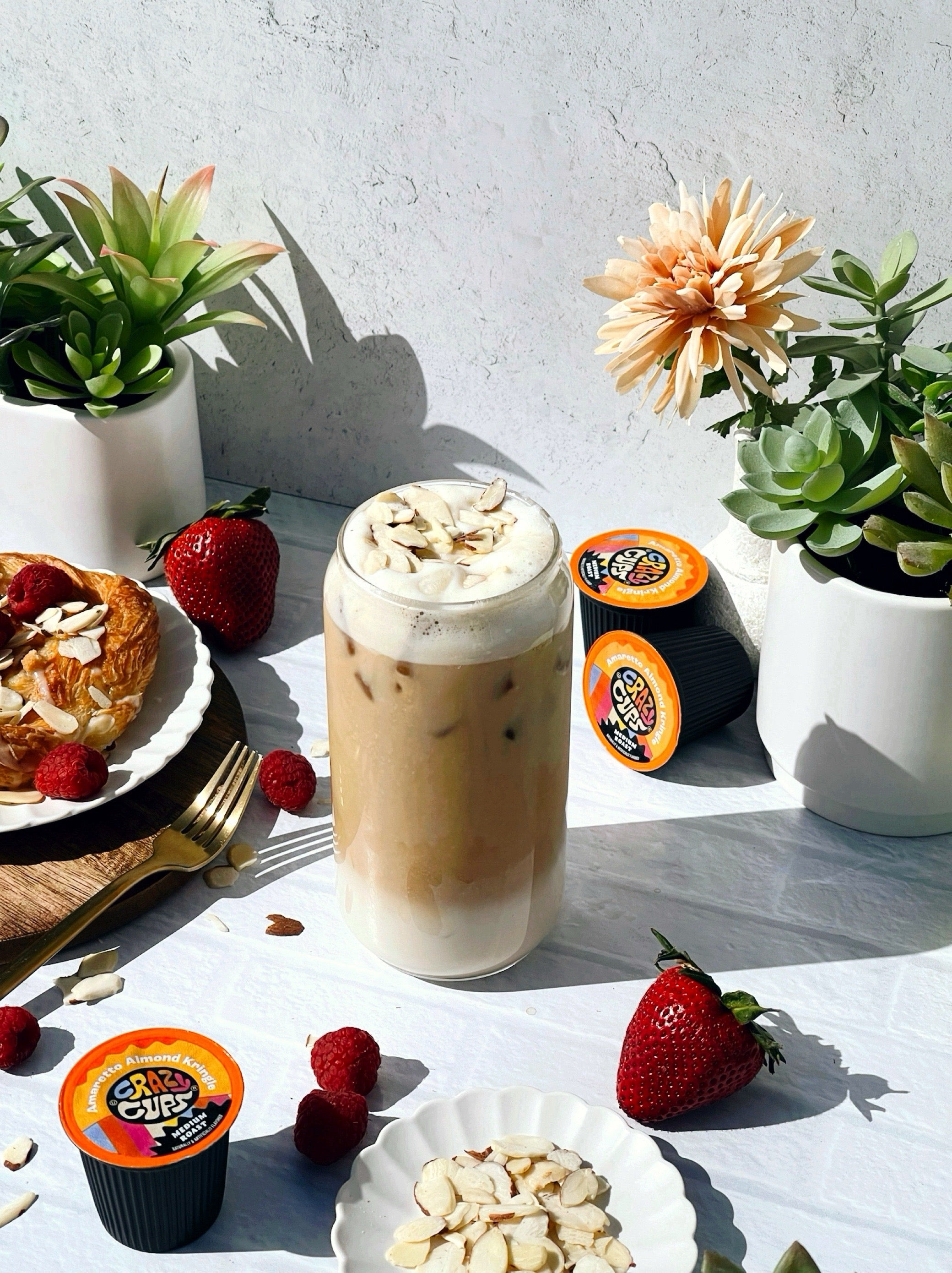 Amaretto Almond Kringle Flavored Coffee Pods Crazy Cups